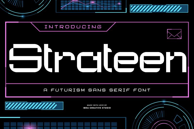 Strateen Schriftart