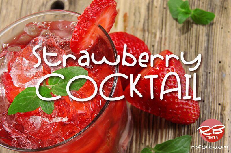 Strawberry Cocktail Schriftart