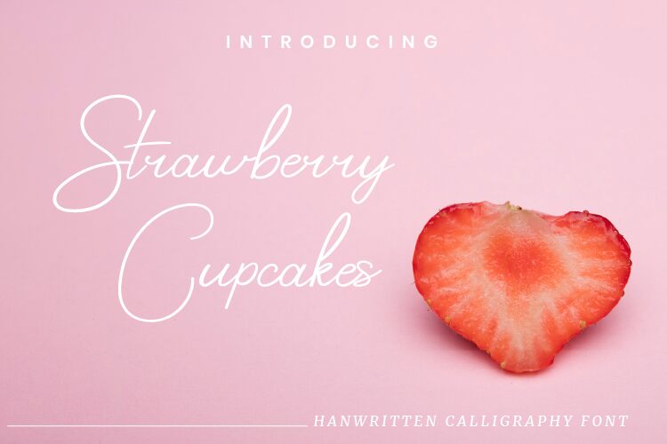 Strawberry Cupcakes Schriftart