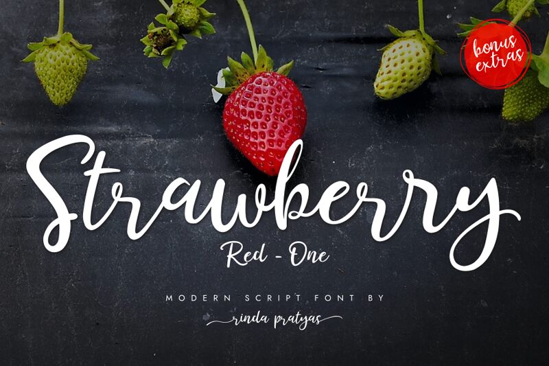Strawberry Red One Fonte
