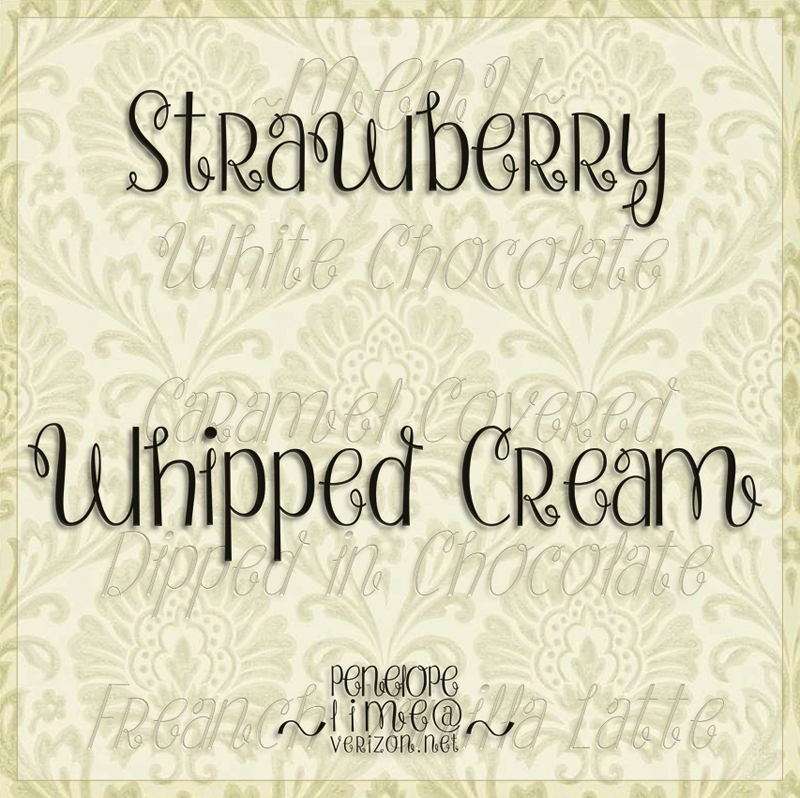 Strawberry Whipped Cream Carattere