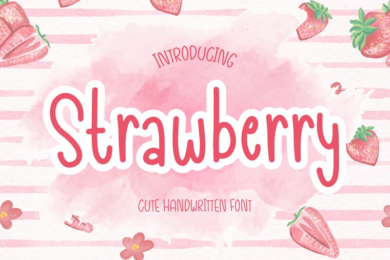 Strawberry الخط 