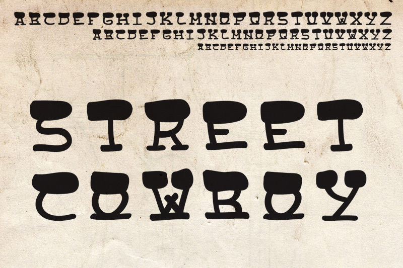 Street Cowboys Czcionka