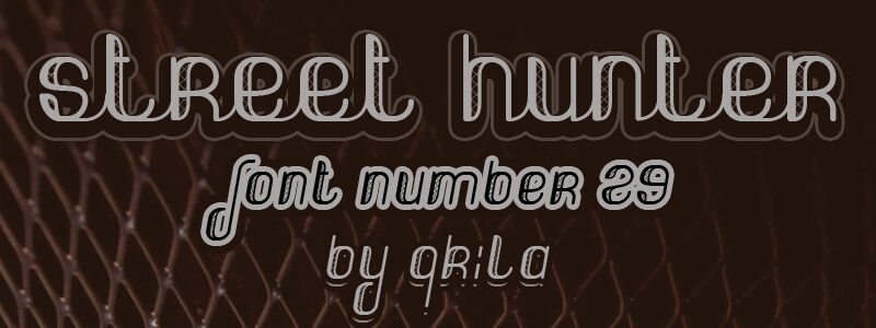 Street hunter Schriftart