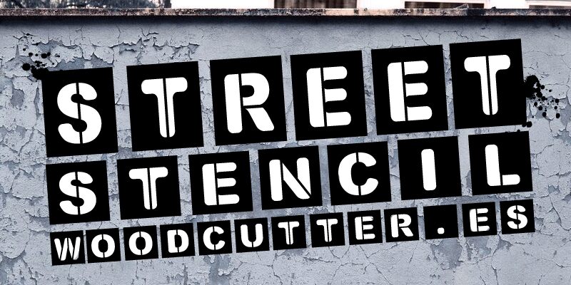 Street Stencil Schriftart
