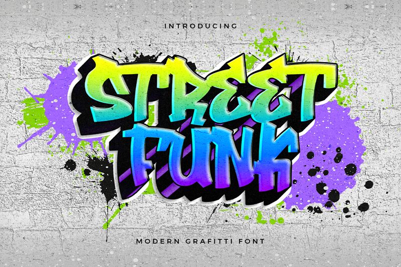 Streetfunk Graffiti Carattere
