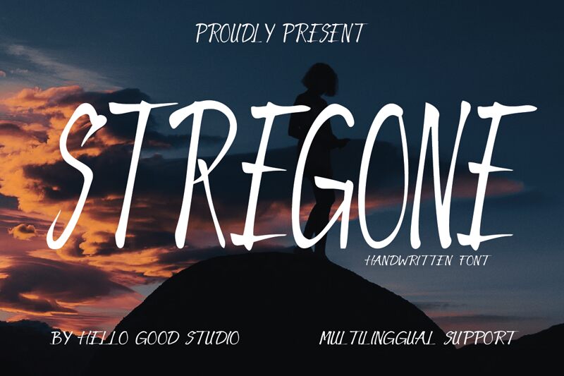 STREGONE Schriftart