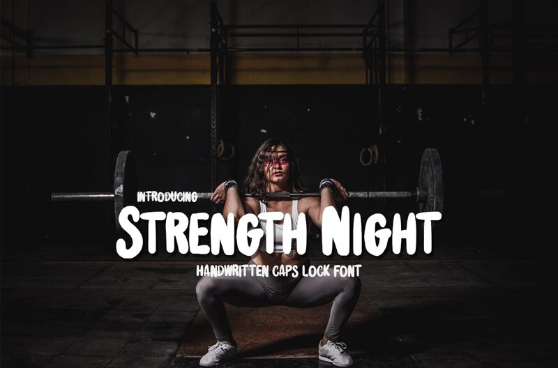 Strength Night Schriftart