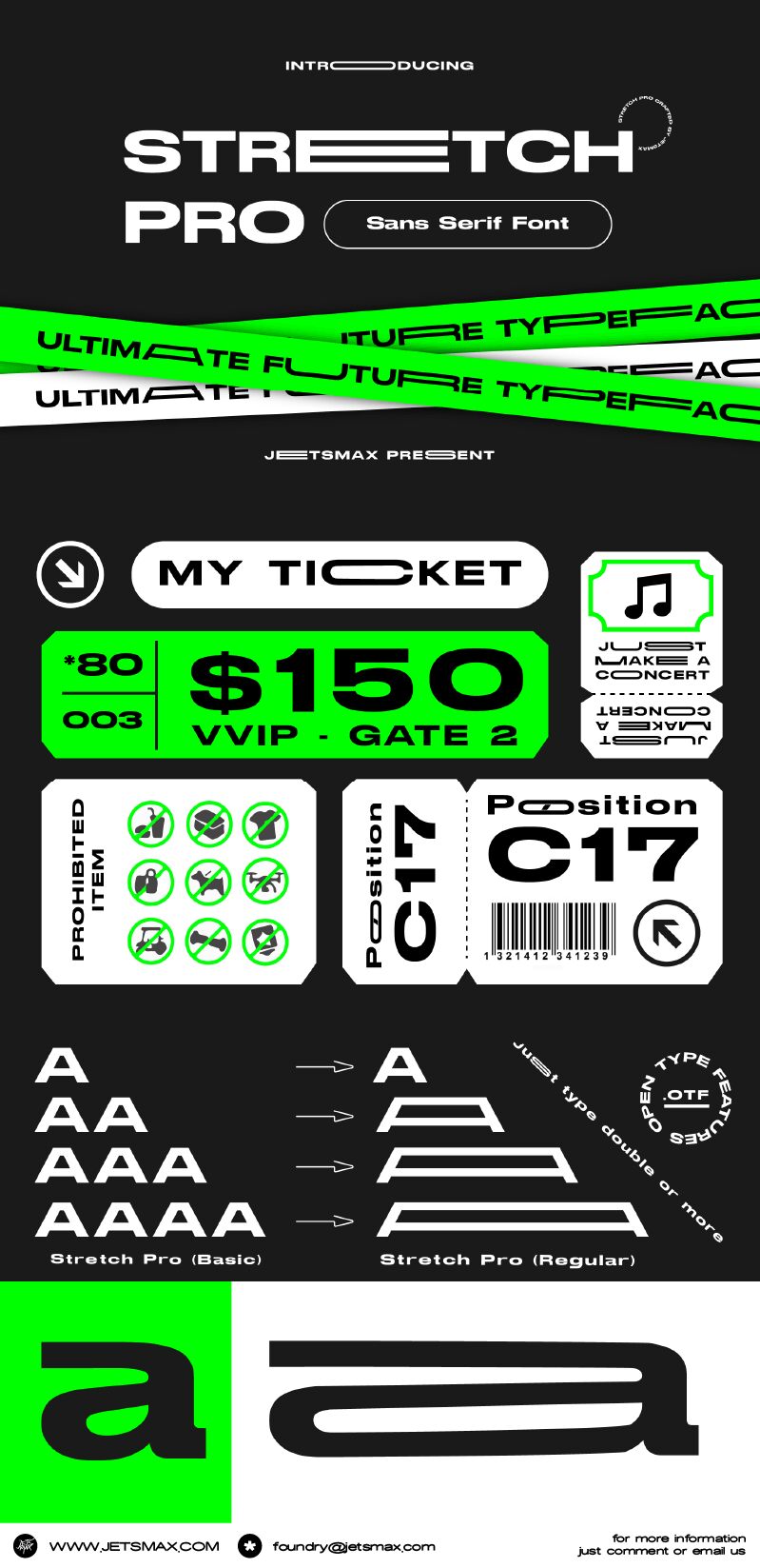 Stretch Pro Schriftart