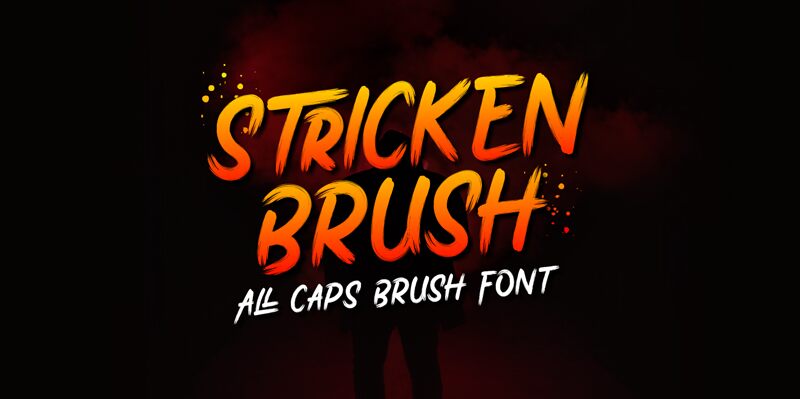 Stricken Brush Schriftart