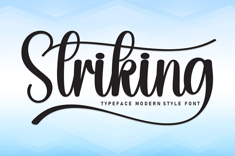 Striking 字体