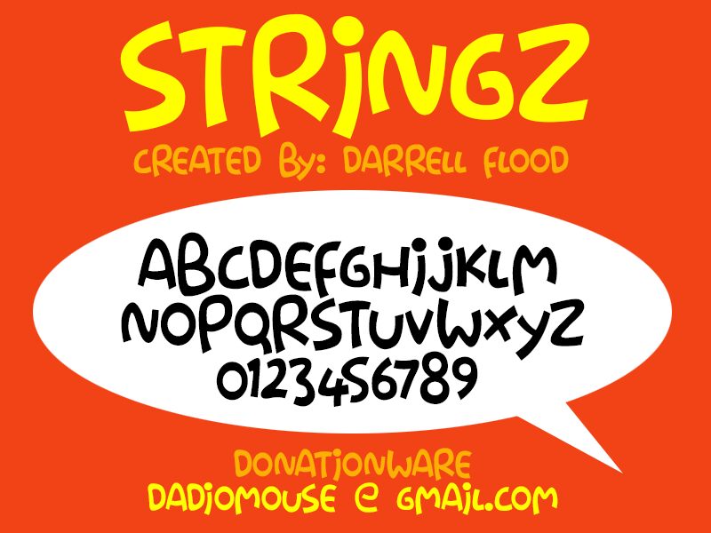 Stringz Czcionka