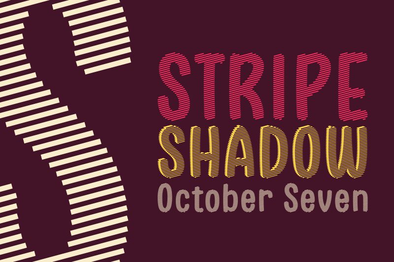 Stripe October Seven Czcionka