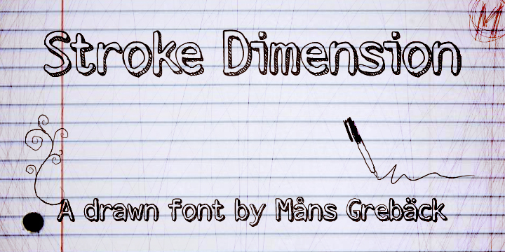 Stroke Dimension Czcionka