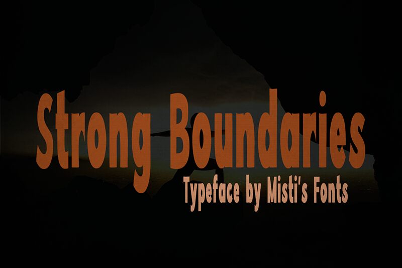 Strong Boundaries Czcionka