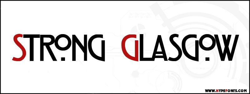 Strong Glasgow Carattere