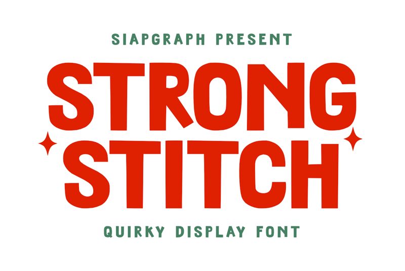 Strong Stitch Font