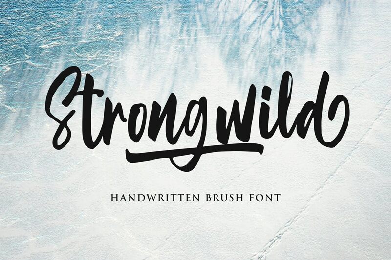 Strongwild Schriftart