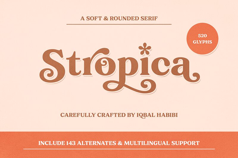 Stropica Schriftart