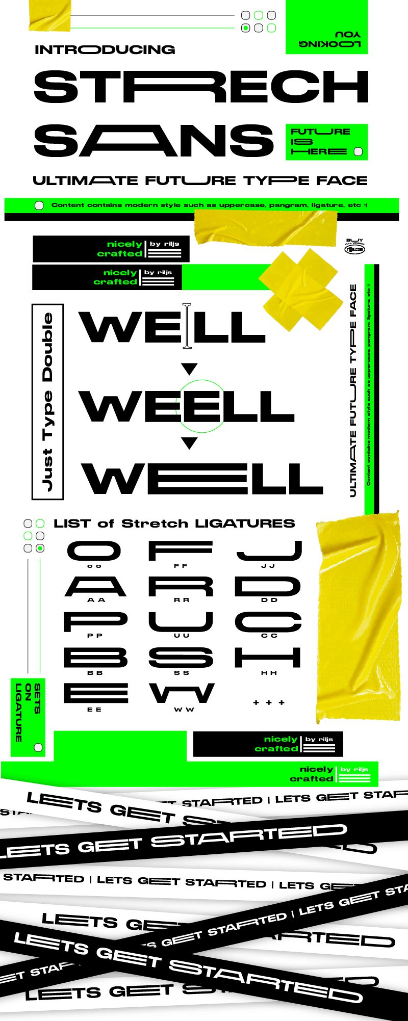 STRRETCH SANS Schriftart