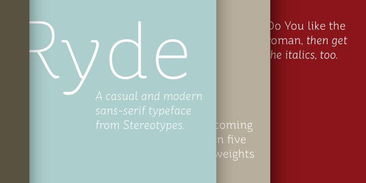 St Ryde Regular Czcionka