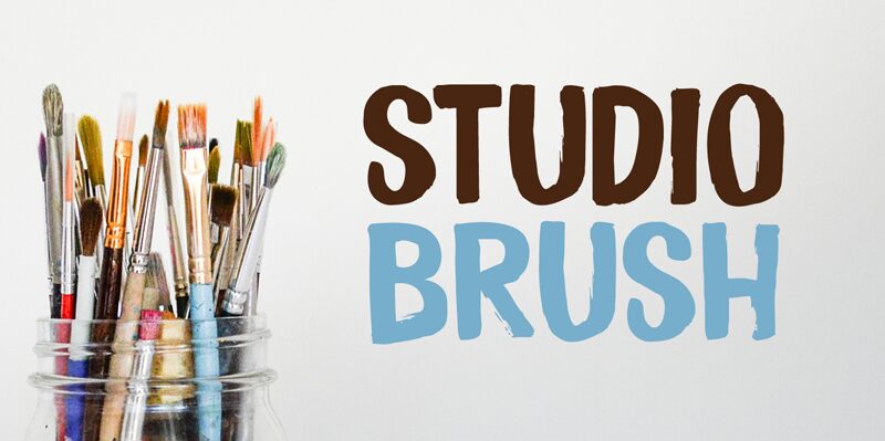 Studio Brush Schriftart