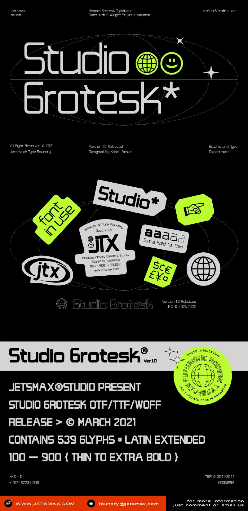Studio Grotesk Czcionka
