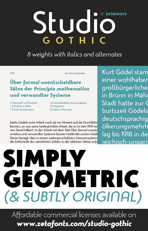 Studio Gothic Schriftart