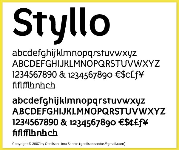 Styllo フォント