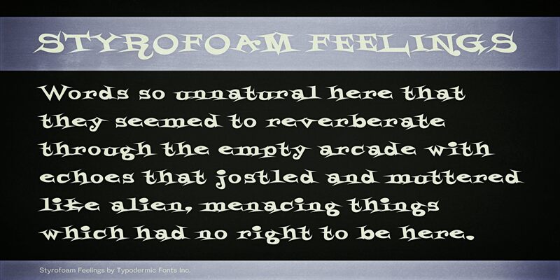 Styrofoam Feelings Czcionka