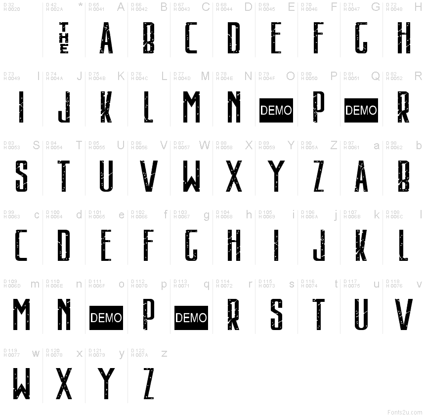 Stairs People DEMO font