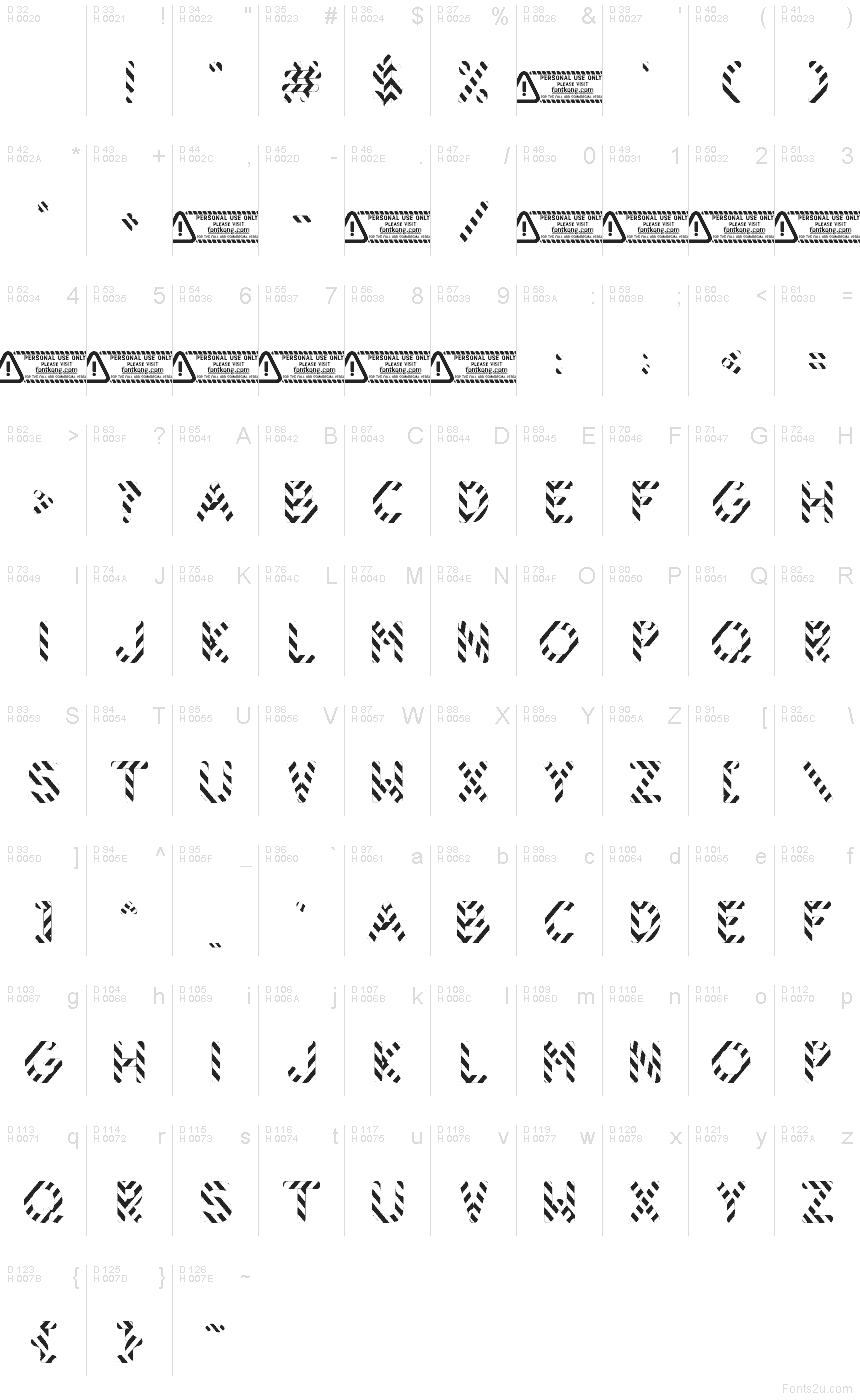 Basis-Lateinisch - Zeichentabelle