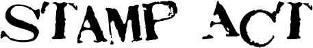 Anteprima del carattere Stamp Act Jumbled
