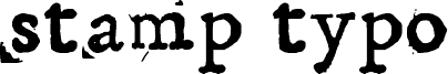 Podgląd czcionki Stamp Typo Regular