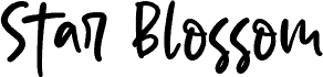 Star Blossom Demo fonte