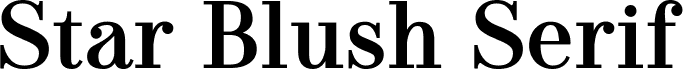 Star Blush Serif Bold