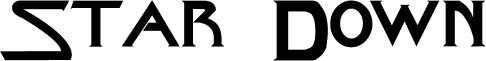 Preview of the Star Down font