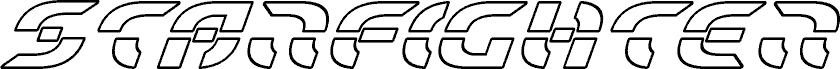 Starfighter Outline Italic