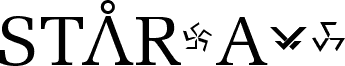 Preview of the Stargate font