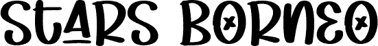 Stars Borneo - Personal Use шрифт
