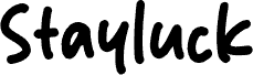 Stayluck font