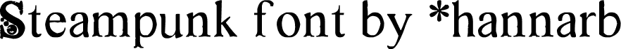 Steampunk font by *hannarb
