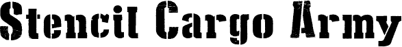 Stencil Cargo Army Regular