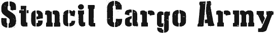 Stencil Cargo Army