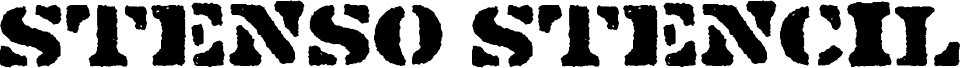 Stenso Stencil Regular carattere