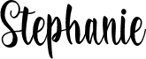 Stephanieフォントのプレビュー