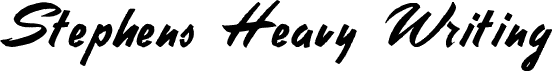 Stephens Heavy Writing