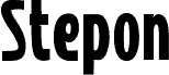Stepon Thin font