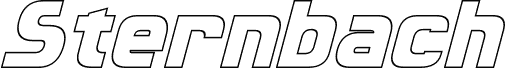 Sternbach Outline Italic