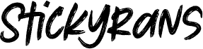 Stickyrans Free Trial carattere